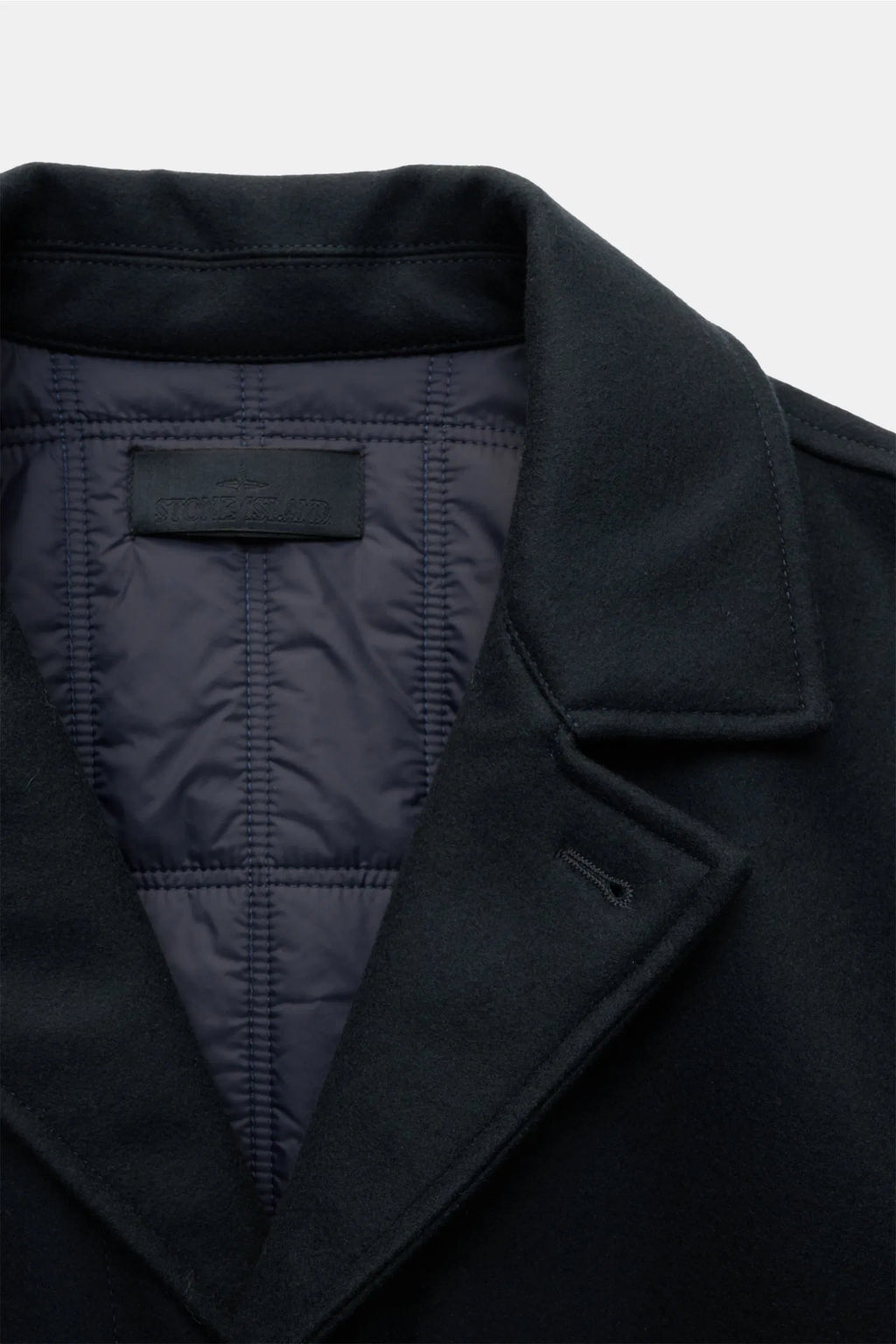Stone Island Performance Flannel Ghost Piece In Navy