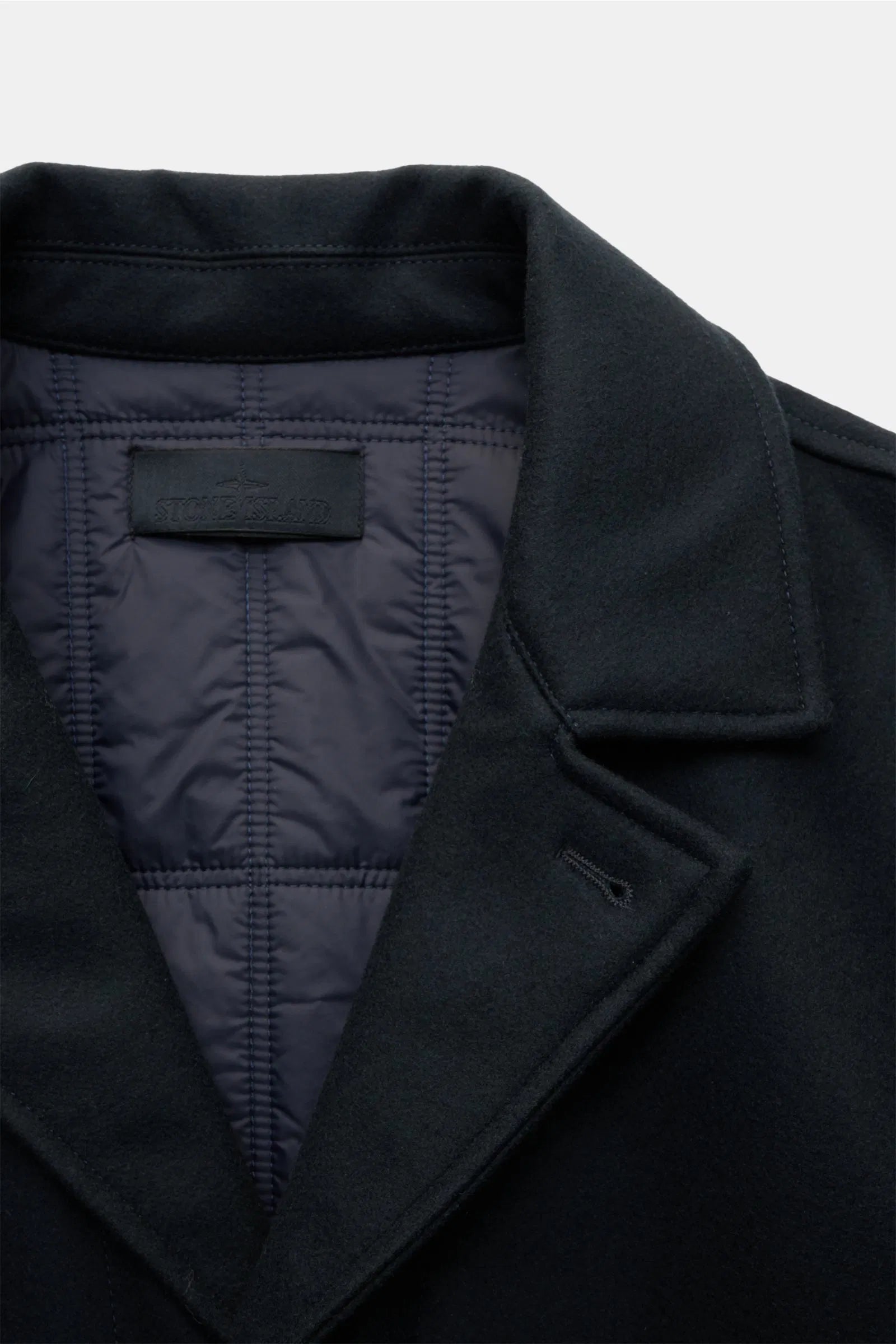 Stone Island Performance Flannel Ghost Piece In Navy
