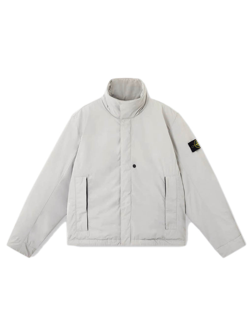 Stone Island Micro Twill Down Jacket In Grey