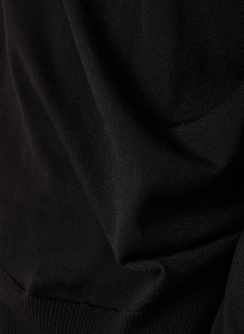 Stone Island Ghost Fine Knit Turtle Neck In Black