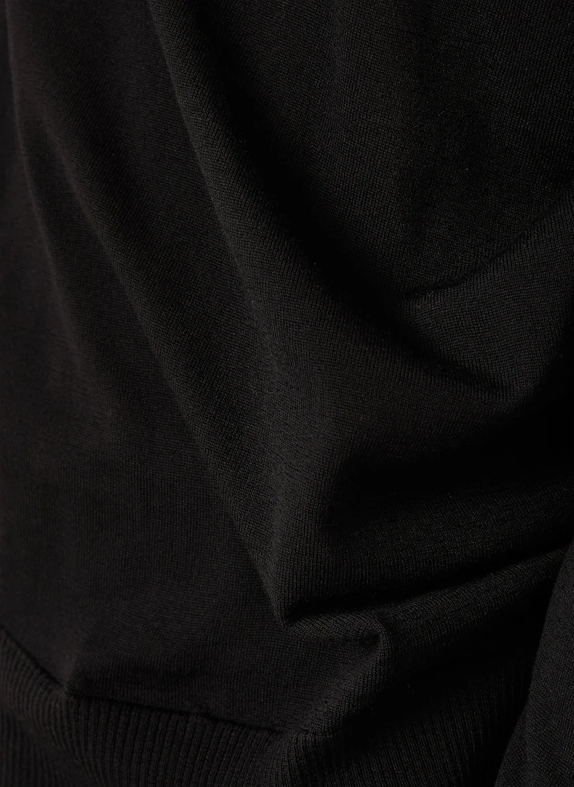 Stone Island Ghost Fine Knit Turtle Neck In Black