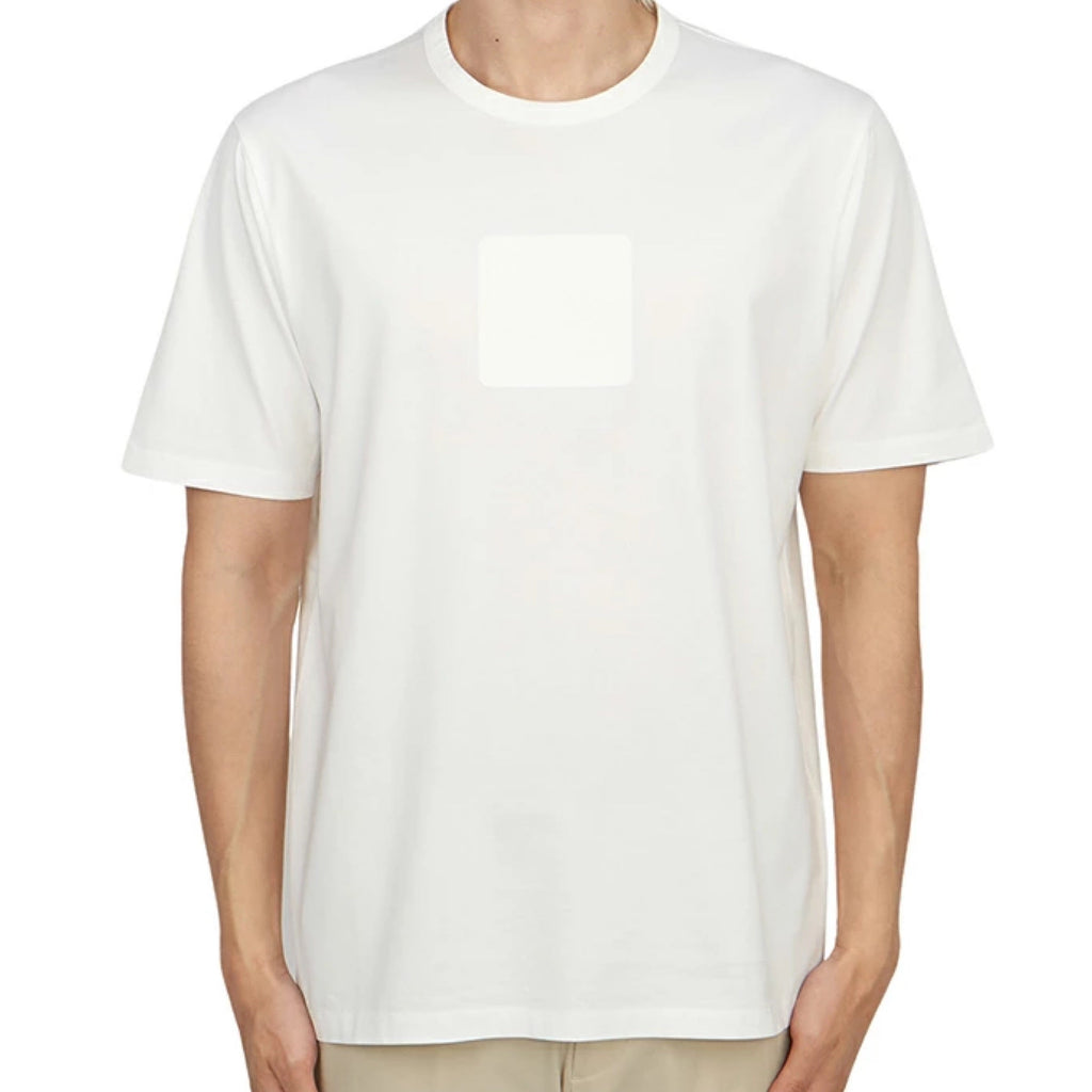 Cp Company 037A Metropolis Rubber Logo T-Shirt In White