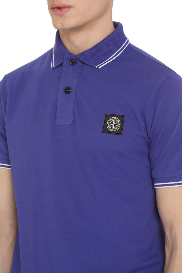 Stone Island Slim Fit Polo Shirt In Blue