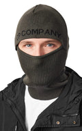 Cp Company Knitted Big Logo Balaclava Olive Night