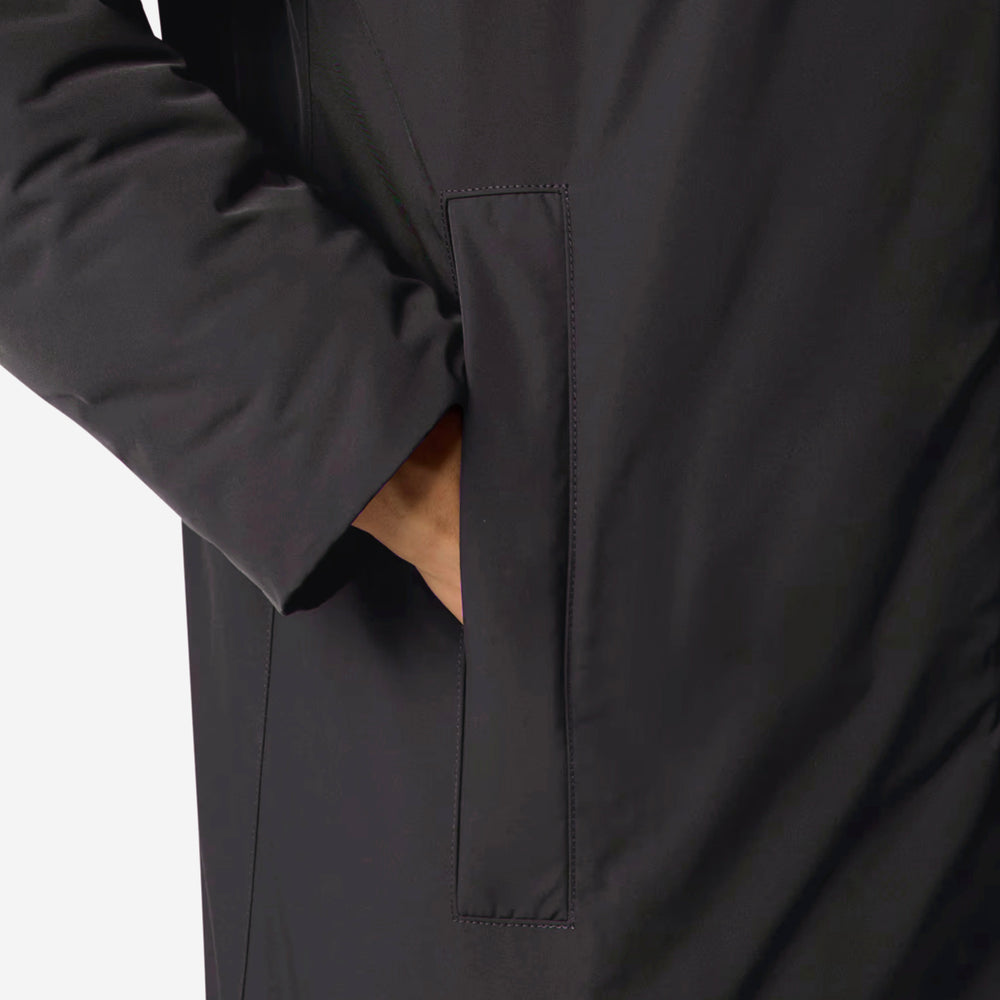 Stone Island Micro Twill Padded Jacket In Grey