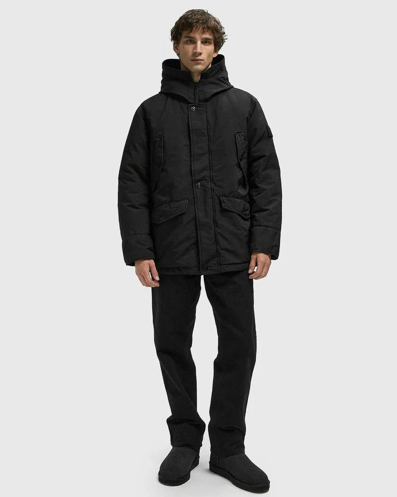 Stone Island David-Tc Ghost Parka In Black