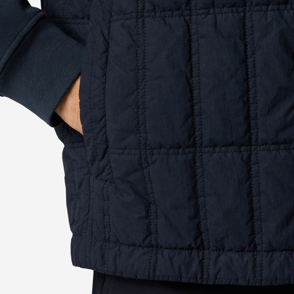 Stone Island Nylon Smerigliato Primaloft Ghost Gilet In Black