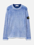 Stone Island Reversible Cotton Knit In Blue