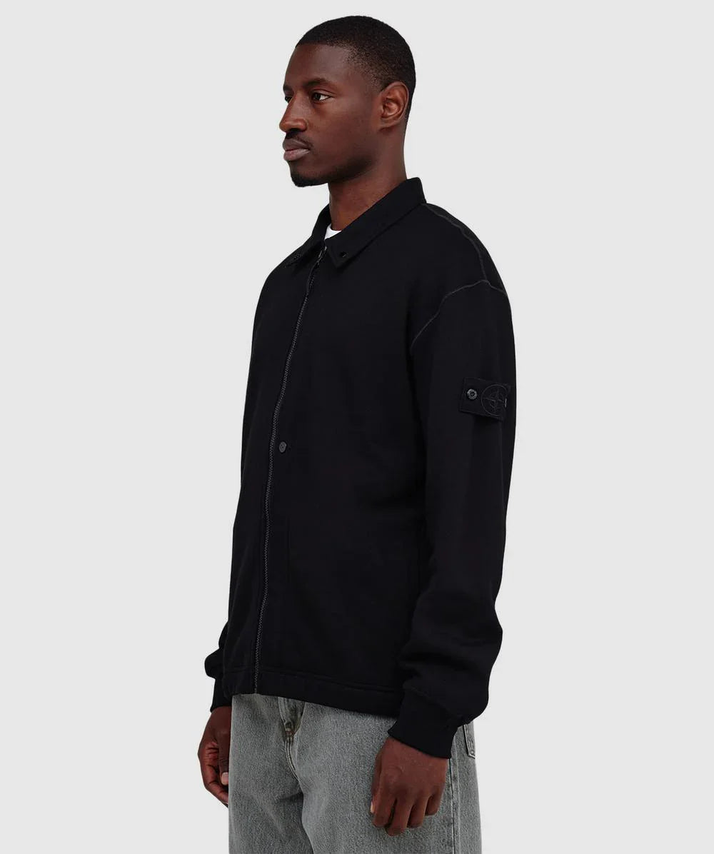 Stone Island Flanelle Ghost Jacket In Black