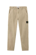 Stone Island Loose Fit Cargo Pants In Beige