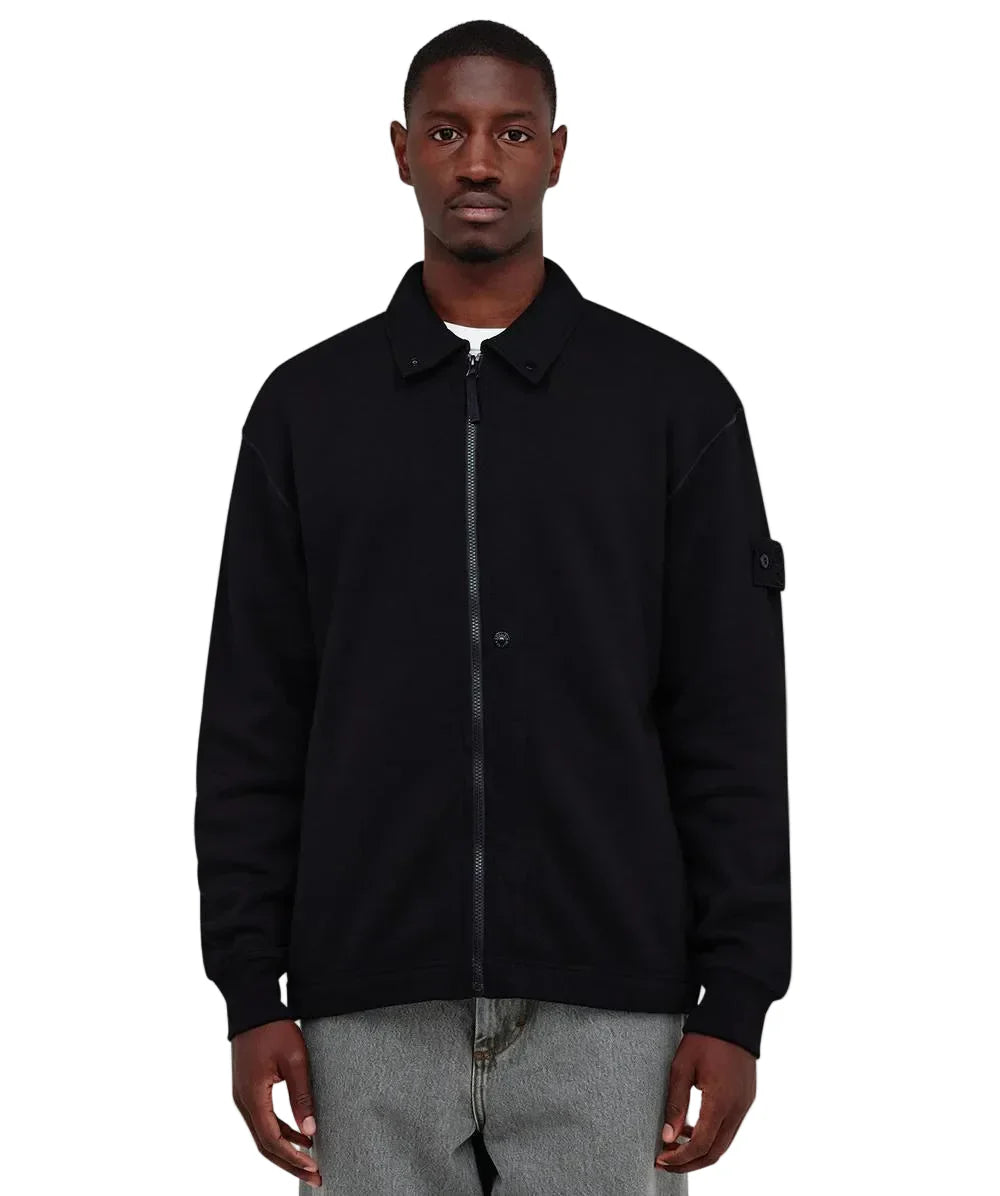 Stone Island Flanelle Ghost Jacket In Black