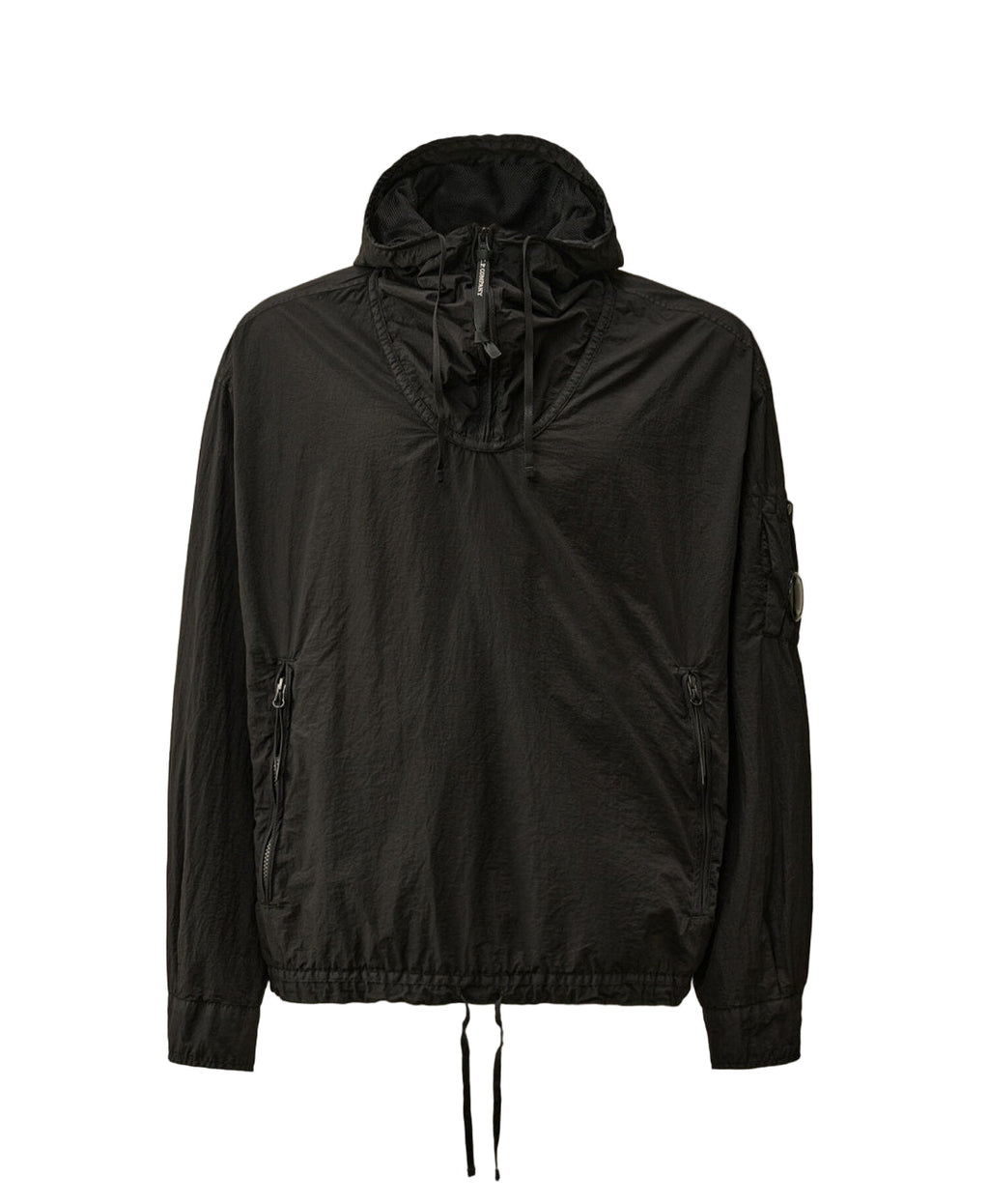 Cp Company Loose Fit Taylon L Hooded Smock In Black