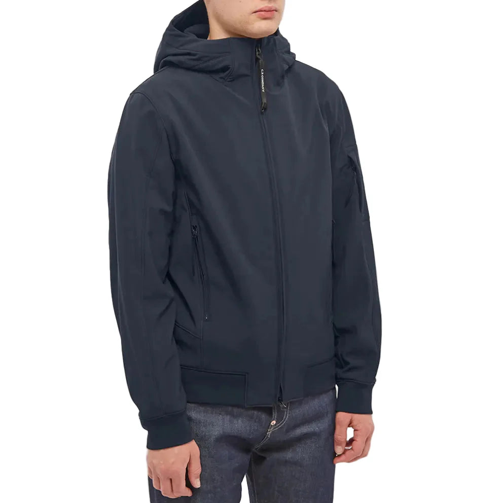 Cp Company S/S Lens Soft Shell Jacket In Navy