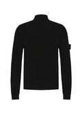 Stone Island Ghost Fine Knit Turtle Neck In Black
