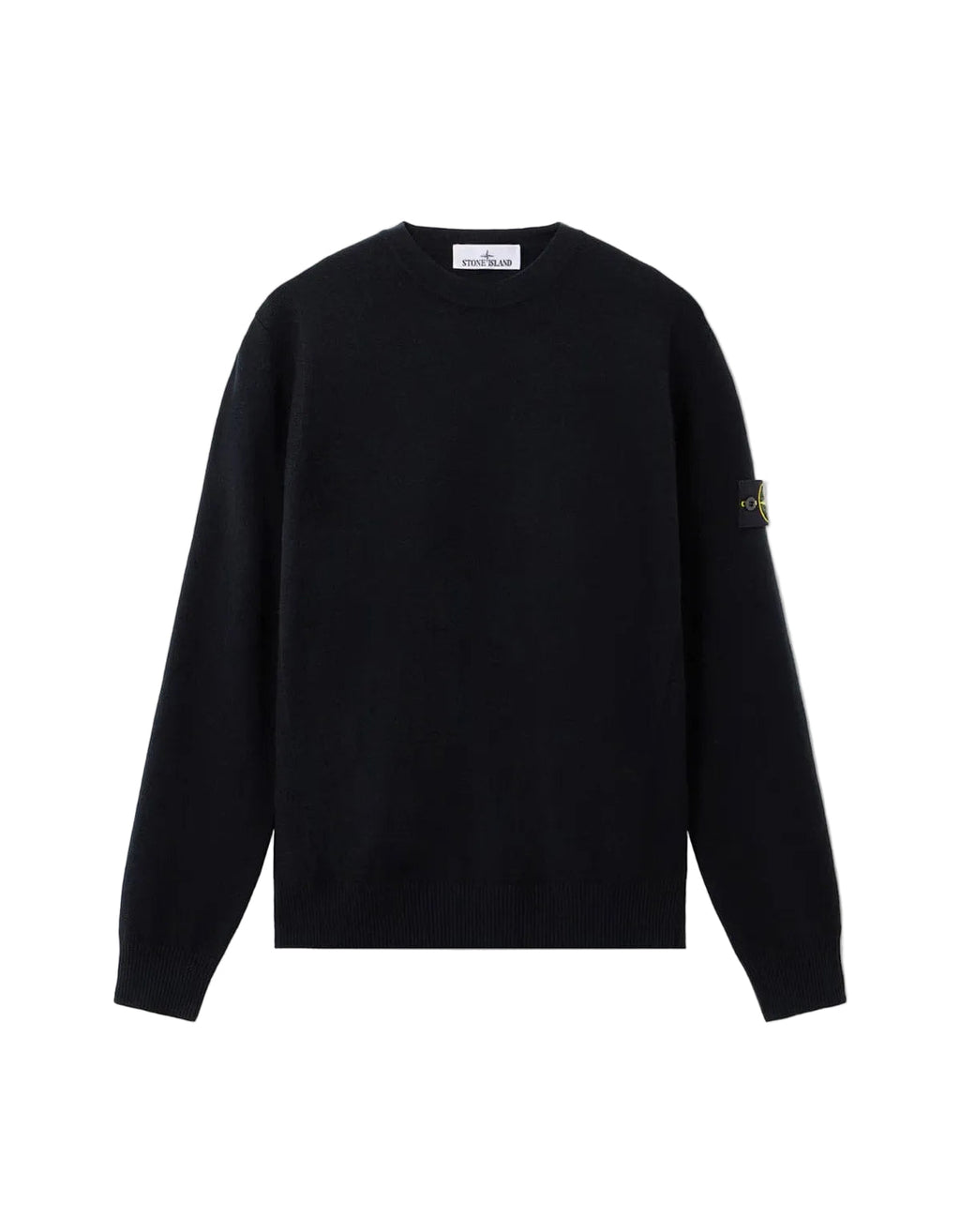 Stone Island Rws Light Knit Sweatshirt In Black