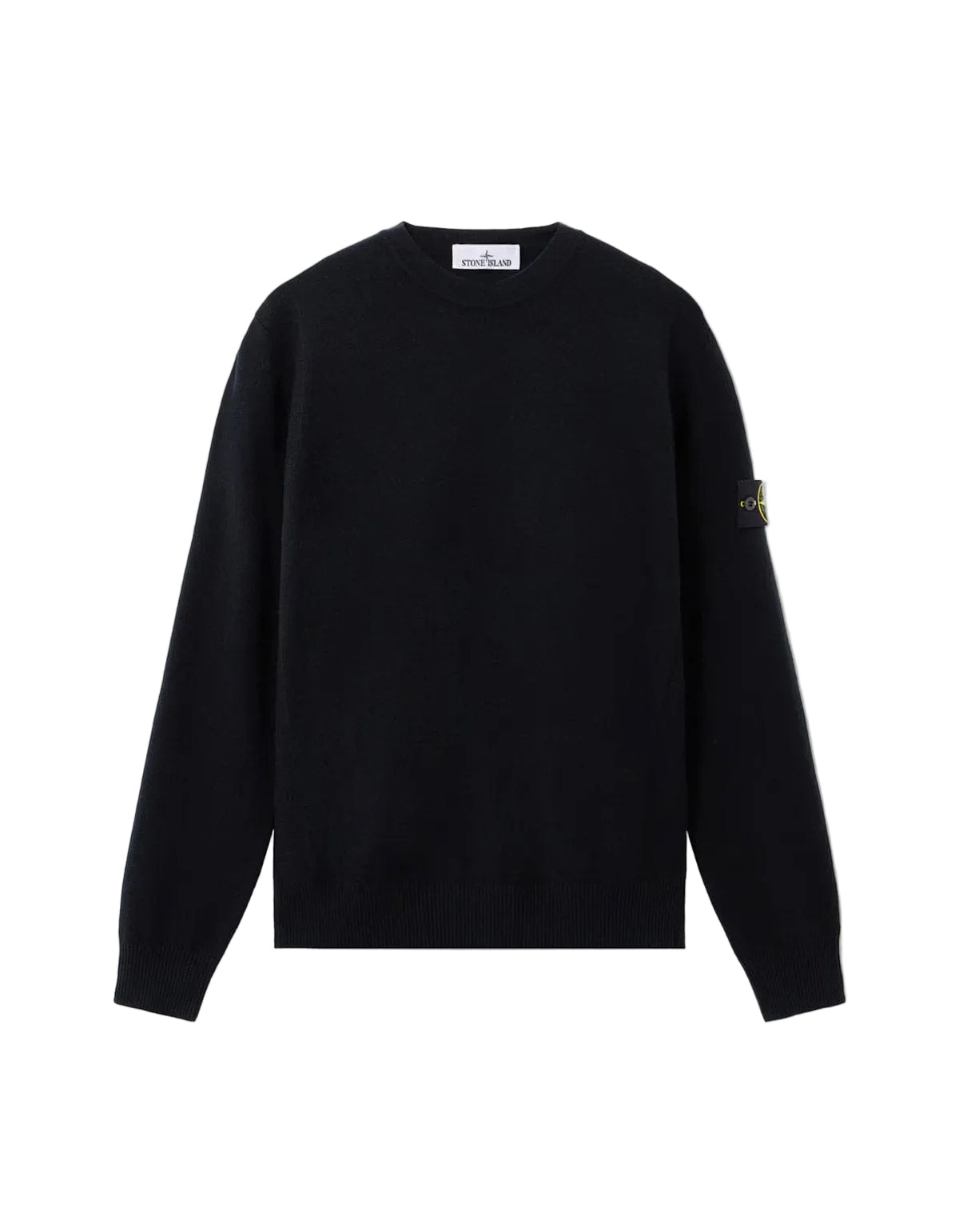 Stone Island Rws Light Knit Sweatshirt In Black
