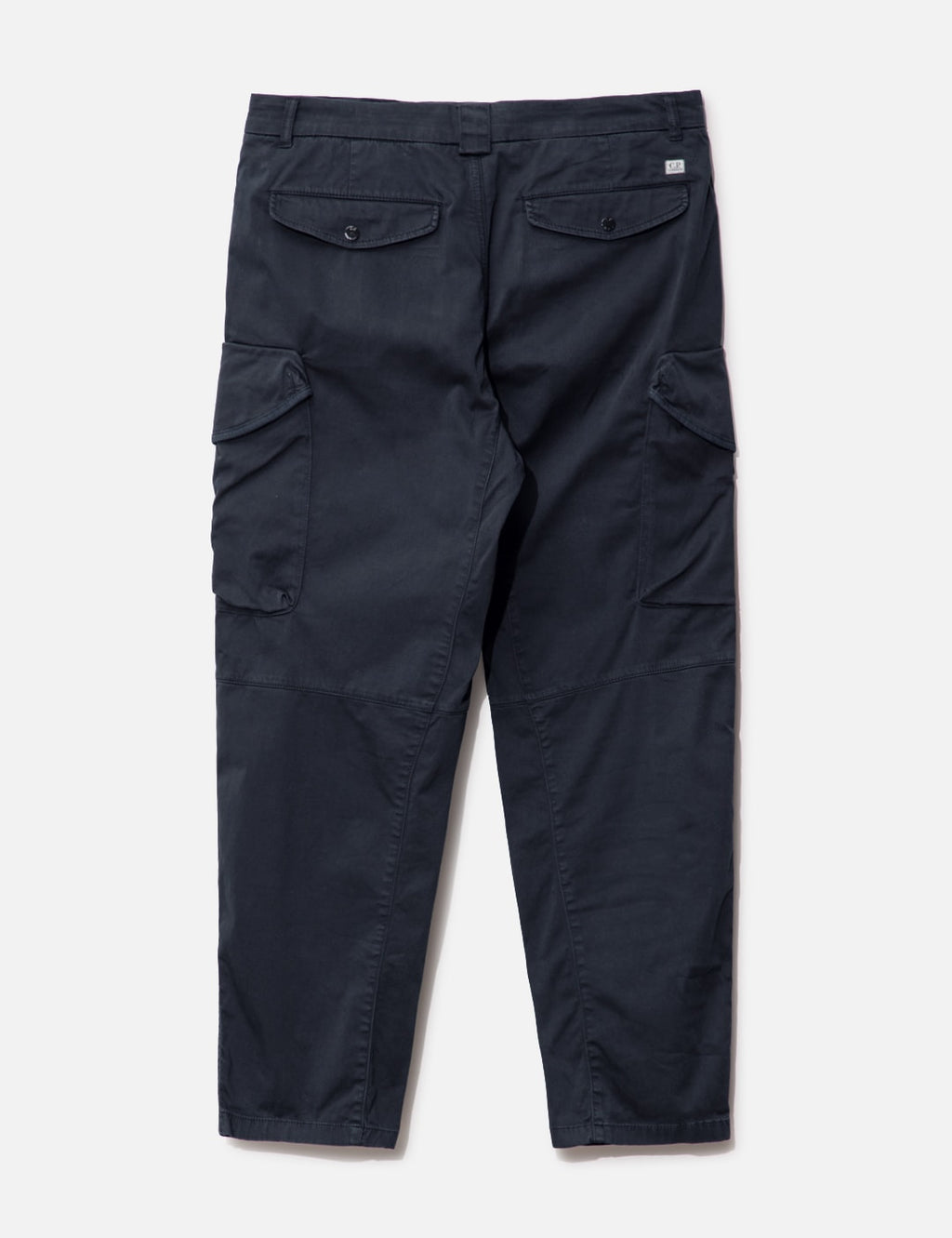 Cp Company 059A Stretch Sateen Loose Fit Lens Cargo Pants In Navy