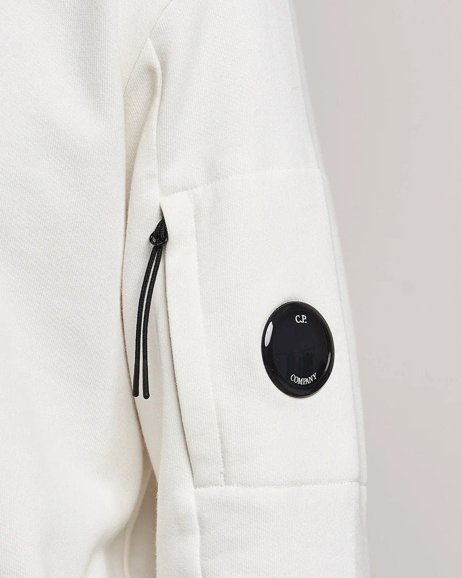 Cp Company 023A Diagonal Raised Lens Sweatshirt In White