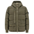 Stone Island Nylon Metal Down Jacket In Khaki