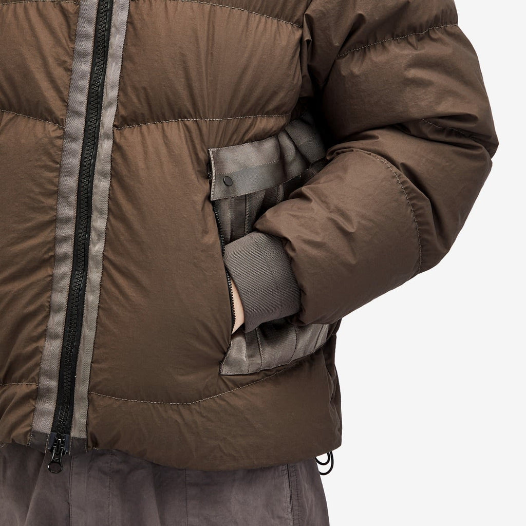 Cp Company 266A Goggle Bi-Tm Down Jacket In Walnut Brown