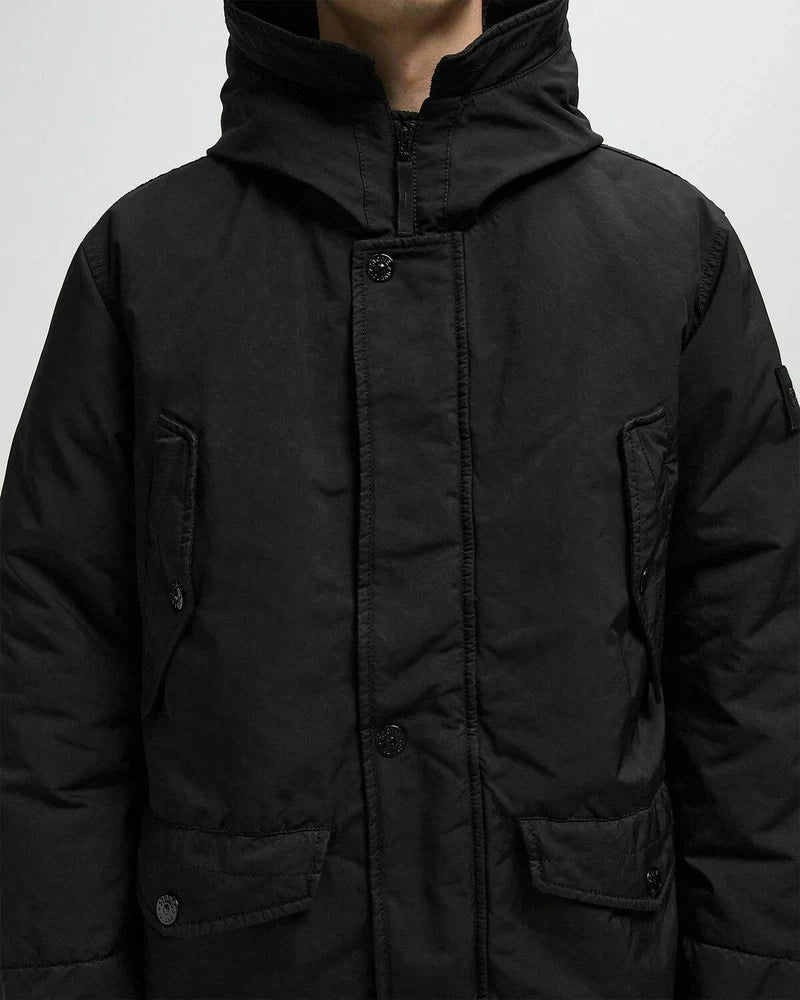 Stone Island David-Tc Ghost Parka In Black