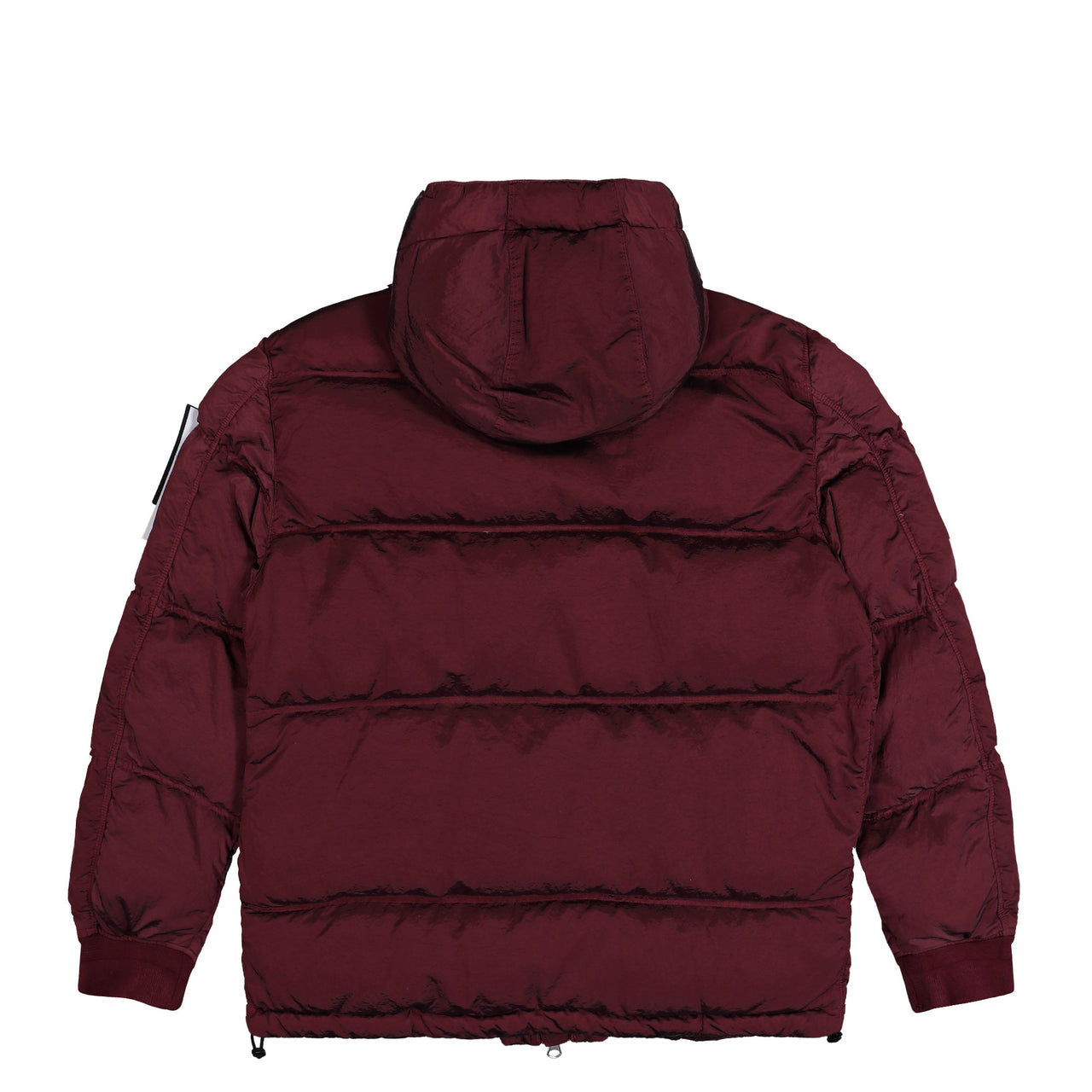Stone Island Nylon Metal Down Jacket In Burgundy