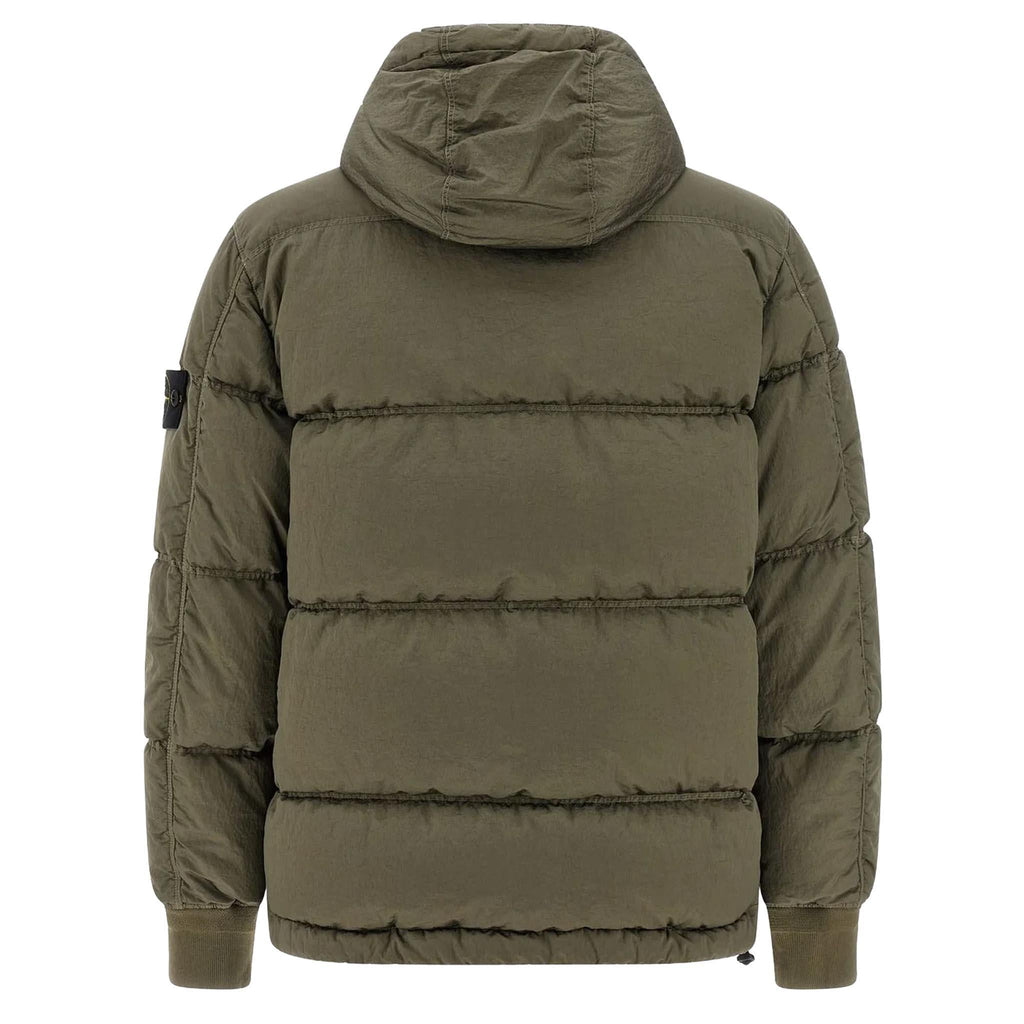 Stone Island Nylon Metal Down Jacket In Khaki