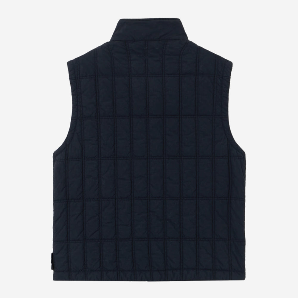 Stone Island Nylon Smerigliato Primaloft Ghost Gilet In Black