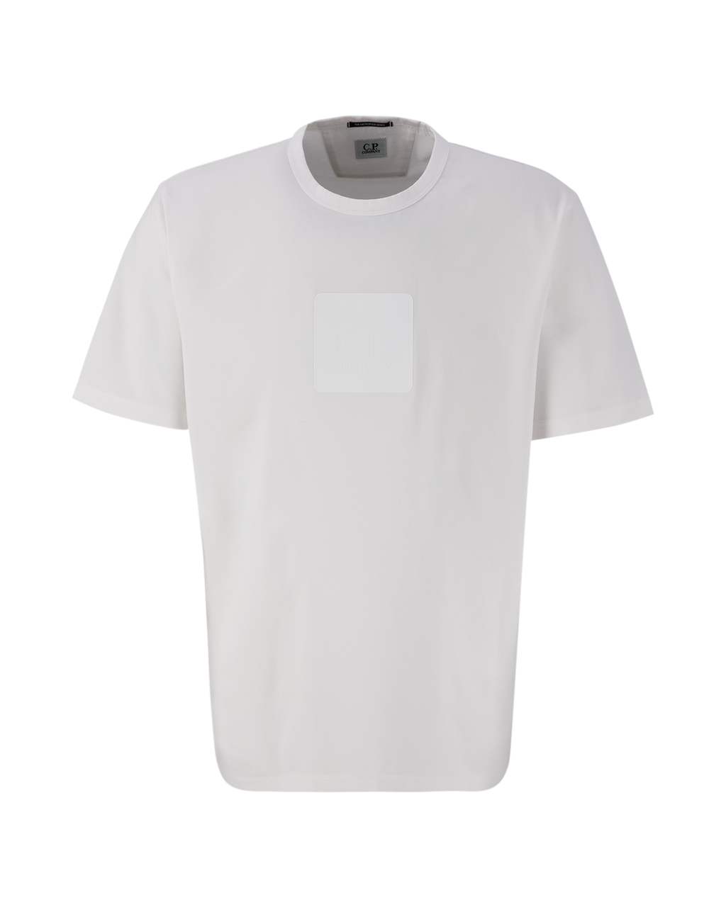 Cp Company 037A Metropolis Rubber Logo T-Shirt In White