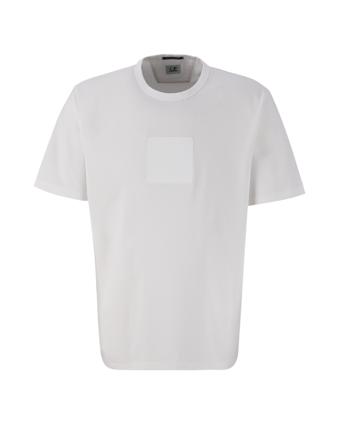 Cp Company 037A Metropolis Rubber Logo T-Shirt In White
