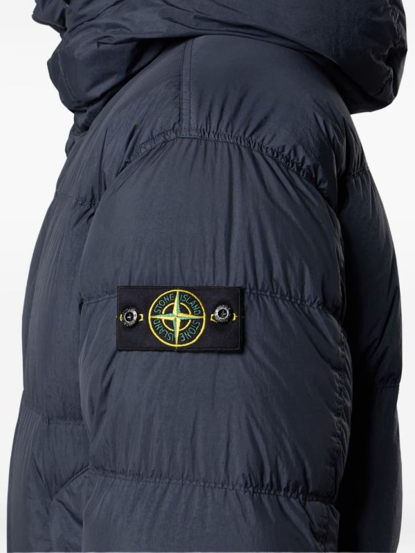 Stone Island Garment Dyed Crinkle Reps Ny Down Parka Navy