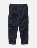 Cp Company 059A Stretch Sateen Loose Fit Lens Cargo Pants In Navy