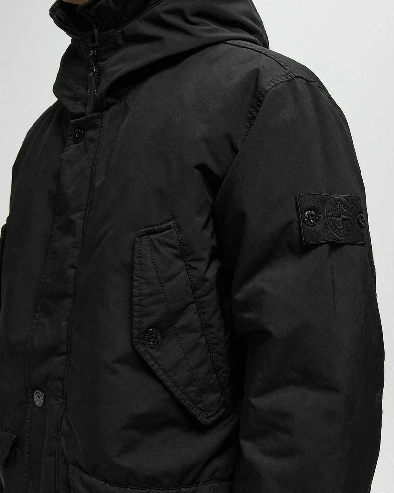 Stone Island David-Tc Ghost Parka In Black