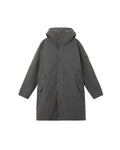 Stone Island Long Hooded Parka With Sheepskin Hood In Grey
