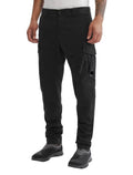 Cp Company 124A Stretch Satin Lens Cargo Pants In Black