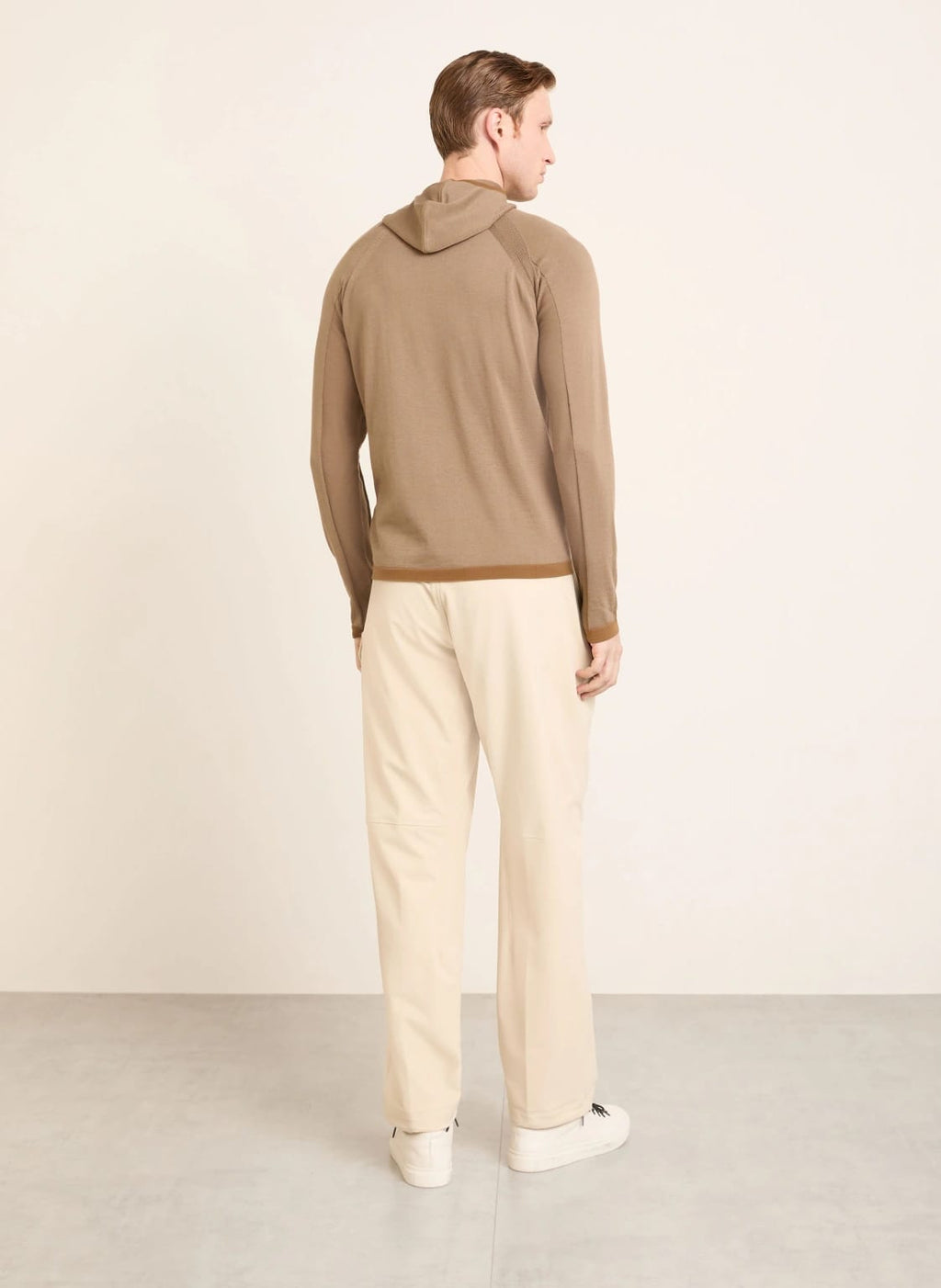 Stone Island Stellina Primaloft Bio Recycled Wool Hoodie In Tan