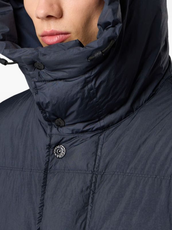 Stone Island Garment Dyed Crinkle Reps Ny Down Parka Navy