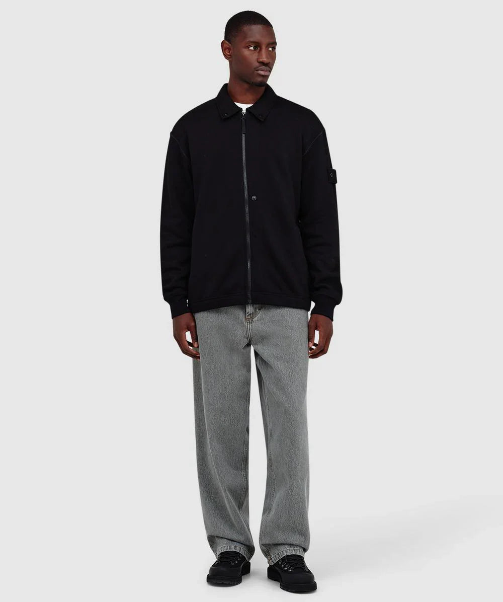 Stone Island Flanelle Ghost Jacket In Black
