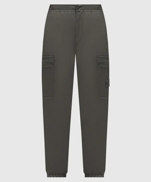 Stone Island Ghost Wool Blend Joggers In Grey