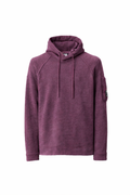 Cp Company Alpaca Wool Blend Lens Hooded Knit In Potent Purple