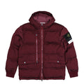 Stone Island Nylon Metal Down Jacket In Burgundy