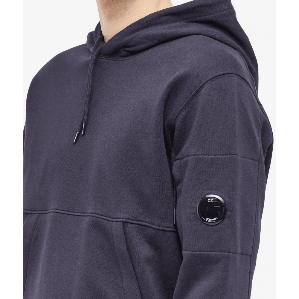 CP Company 023A Heavy Lens Overhead Hoodie In Navy