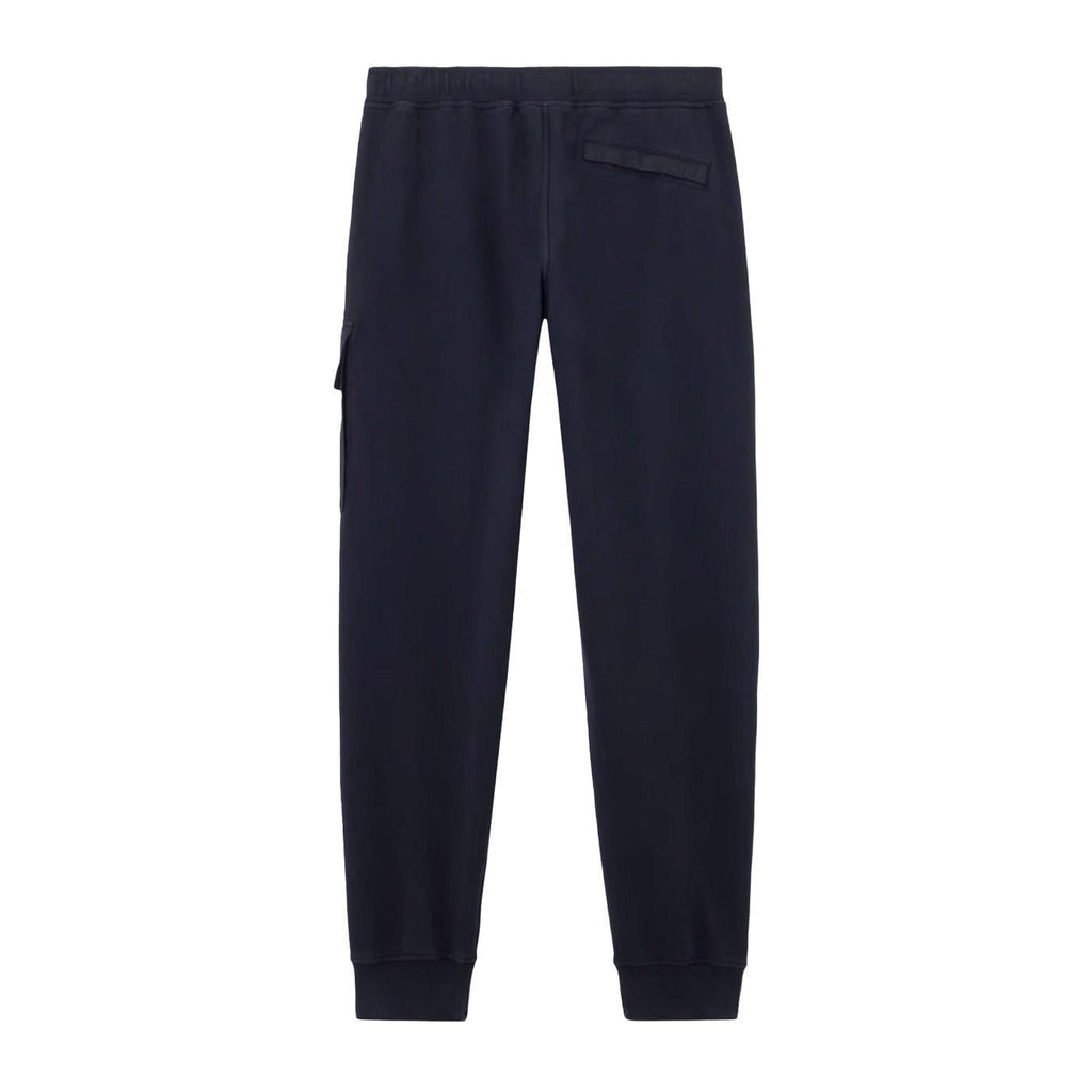 [Stone Island] Cotton Fleece Regular Fit Joggers in Navy