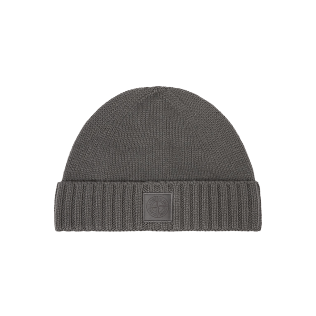 [Stone Island] Ghost Cashmere Beanie in Dark Grey