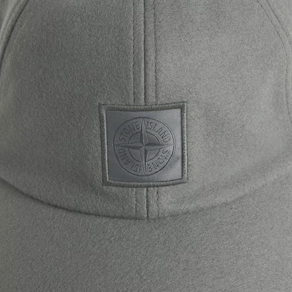 [Stone Island] Ghost Flannel Baseball Cap in Dark Grey
