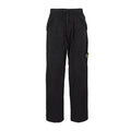 [Stone Island] Loose Fit Cotton Cargo Trousers in Black