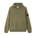 [Stone Island] Malfile Fleece "Old" Effect Hooded Sweatshirt