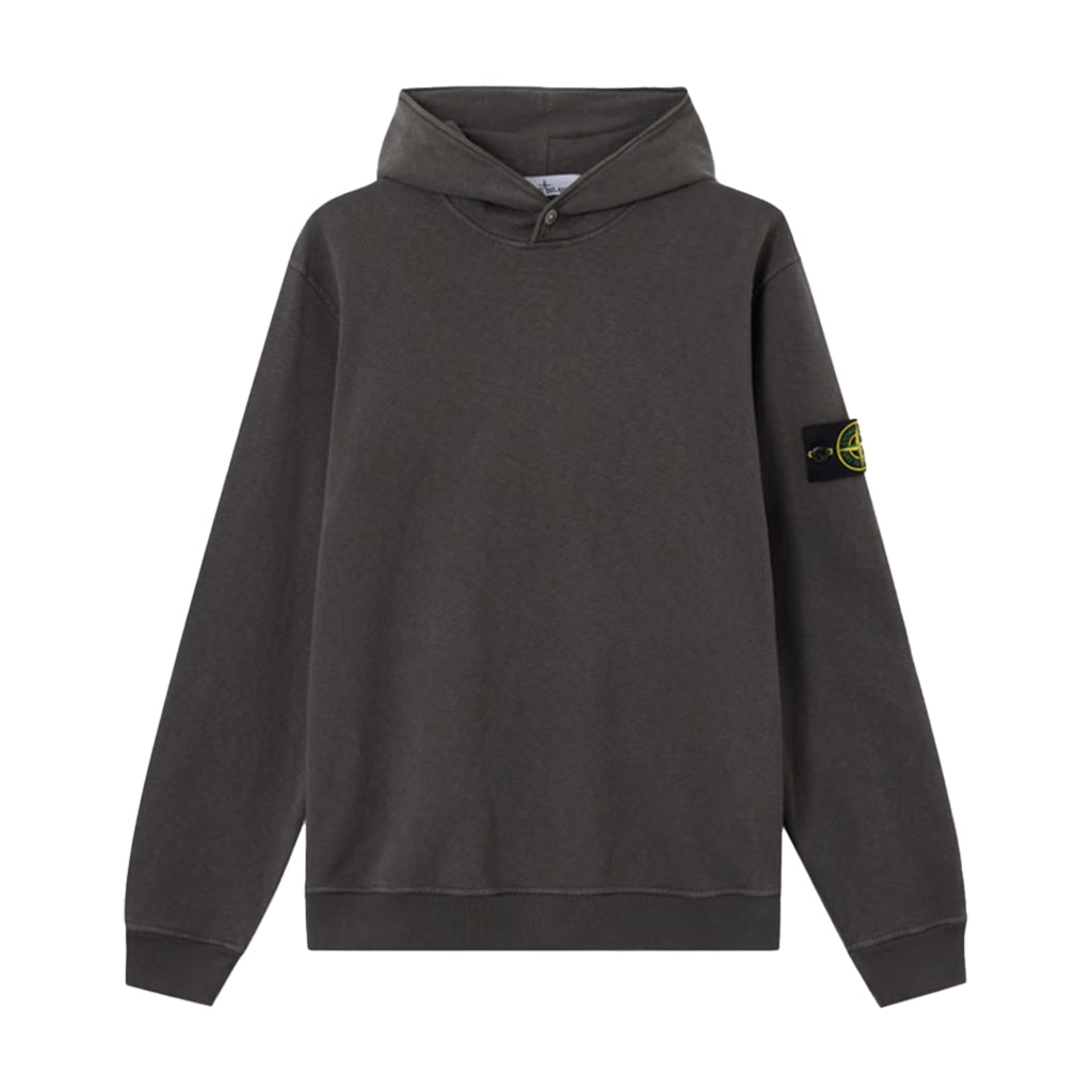 [Stone Island] Malfile Fleece "Old" Effect Hooded Sweatshirt