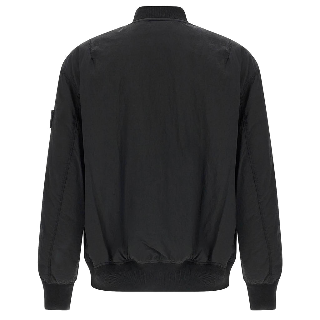 [Stone Island] Nylon Metal Bomber Jacket in Black