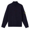 [Stone Island] Turtleneck Knit with Ribbed Trims in Navy
